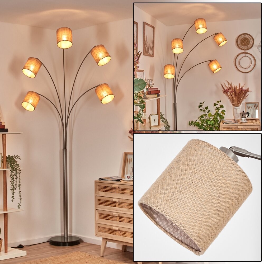 Soungou Lampada da terra Nichel opaco, Nero, 5-Luci main product photo