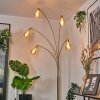 Codecro Lampada da terra Ottone, Nero, Bianco, 5-Luci