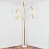 Codecro Lampada da terra Ottone, Nero, Bianco, 5-Luci