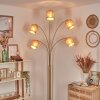 Soungou Lampada da terra Ottone, Nero, Bianco, 5-Luci