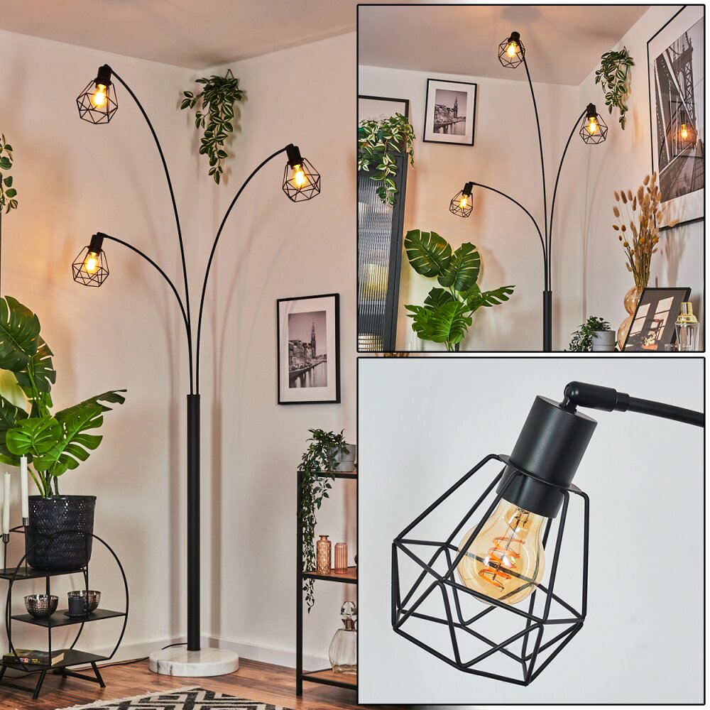 Yaak Lampada da terra Nero, Bianco, 3-Luci main product photo