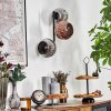 Ripoll Lampada a sfera, Applique Cromo, Ramato, Grigio fumo, 3-Luci