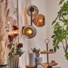 Ripoll Lampada a sfera, Applique Cromo, Ramato, Grigio fumo, 3-Luci