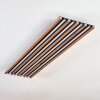 Tandragee Plafoniera LED Aspetto del legno, Nero, 1-Luce, Telecomando