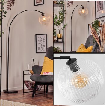 Ripoll Lampada da terra Nero, 1-Luce