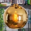 Koyoto Lampadario a sospensione, Lampada a sfera, Lampada a sospensione a cluster Oro, 3-Luci