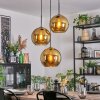 Koyoto Lampadario a sospensione, Lampada a sfera, Lampada a sospensione a cluster Oro, 3-Luci