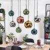 Ripoll Lampadario a sospensione, Lampada a sfera, Lampada a sospensione Écru, Nero, 8-Luci