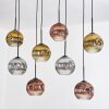Ripoll Lampadario a sospensione, Lampada a sfera, Lampada a sospensione Écru, Nero, 8-Luci
