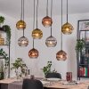 Ripoll Lampadario a sospensione, Lampada a sfera, Lampada a sospensione Écru, Nero, 8-Luci