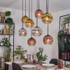 Ripoll Lampadario a sospensione, Lampada a sfera, Lampada a sospensione Écru, Nero, 8-Luci