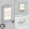 Heran Lampada da parete per esterno, Applique LED Bianco, 1-Luce, Sensori di movimento