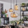 Apedo Lampadario a sospensione, Lampada a sfera, Lampada a sospensione a cluster Ambrato, 3-Luci