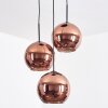 Koyoto Lampadario a sospensione, Lampada a sfera, Lampada a sospensione a cluster Ramato, 3-Luci