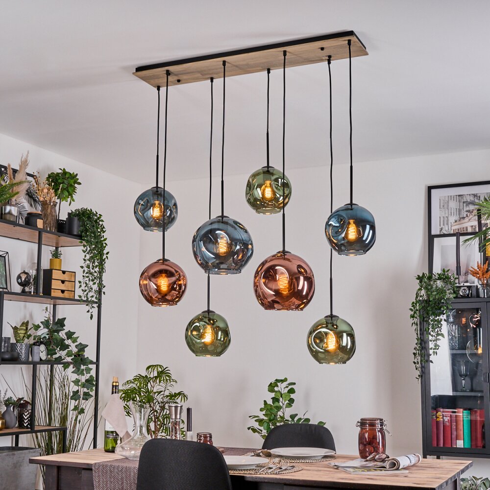 Ripoll Lampadario a sospensione, Lampada a sfera, Lampada a sospensione Écru, Nero, 8-Luci main product photo