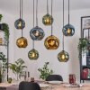 Ripoll Lampadario a sospensione, Lampada a sfera, Lampada a sospensione Écru, Nero, 8-Luci