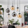 Gastor Lampadario a sospensione, Lampada a sfera, Lampada a sospensione Ambrato, Chiaro, Grigio fumo, 6-Luci