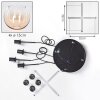 Koyoto Lampadario a sospensione, Lampada a sfera, Lampada a sospensione a cluster Ambrato, Chiaro, 4-Luci