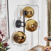 Koyoto Lampada a sfera, Applique Oro, 3-Luci