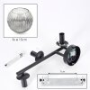 Ripoll Lampada a sfera, Applique Chiaro, Grigio fumo, 3-Luci