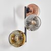 Ripoll Lampada a sfera, Applique Cromo, Oro, Chiaro, Ramato, Grigio fumo, 3-Luci