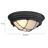 Illuminazione Steinhauer Lisanne Plafoniera Nero, 1-Luce