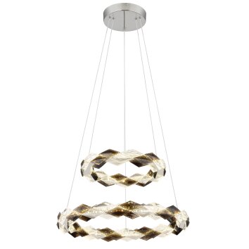 Illuminazione Globo Lighting Karilion Lampadario a sospensione LED Cromo, 1-Luce