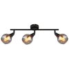 Illuminazione Globo Lighting Glyptar Plafoniera, Faretto da soffitto Nero, 3-Luci