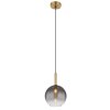 Illuminazione Globo Lighting Elisabeth Lampadario a sospensione Ottone, Nero, 1-Luce
