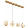 Illuminazione Globo Lighting Virina Lampadario a sospensione LED Oro, 4-Luci
