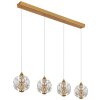 Illuminazione Globo Lighting Virina Lampadario a sospensione LED Oro, 4-Luci