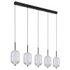 Illuminazione Globo Lighting Kurius Lampadario a sospensione LED Nero, 5-Luci