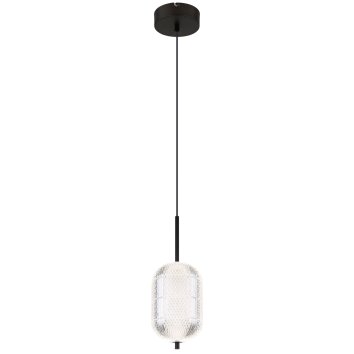 Illuminazione Globo Lighting Kurius Lampadario a sospensione LED Nero, 1-Luce