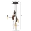 Cocoon Lampada a sospensione Nero, 5-Luci