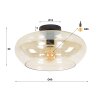 Iralo Plafoniera Antracite, 1-Luce