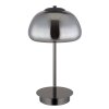 Illuminazione Globo Lighting Avila Lampada da tavolo LED Cromo, Nero, 1-Luce, Telecomando
