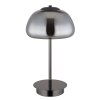 Illuminazione Globo Lighting Avila Lampada da tavolo LED Cromo, Nero, 1-Luce, Telecomando