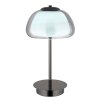 Illuminazione Globo Lighting Avila Lampada da tavolo LED Cromo, Nero, 1-Luce, Telecomando