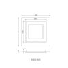 Illuminazione Globo Lighting Jayden Plafoniera LED Antracite, 1-Luce