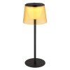 Illuminazione Globo Lighting Mariam Lampada da tavolo LED Nero, 1-Luce