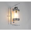Illuminazione Trio Leuchten Sambesi Applique Legno chiaro, 1-Luce, Sensori di movimento