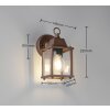 Illuminazione Trio Leuchten MIRANDE Applique Ruggine, 1-Luce