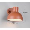 Illuminazione Trio Leuchten ELBE Applique Arancione, 1-Luce