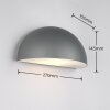 Illuminazione Trio Leuchten MAAS Applique Antracite, 1-Luce