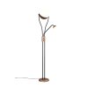 Illuminazione Trio Leuchten Chris Lampada da terra LED Marrone, 2-Luci