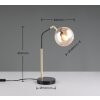 Illuminazione Trio Leuchten Paxton Lampada da tavolo Nero-Oro, 1-Luce