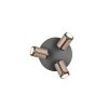 Illuminazione Trio Leuchten Gillan Faretto da soffitto Marrone, 3-Luci
