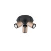 Illuminazione Trio Leuchten Gillan Faretto da soffitto Marrone, 3-Luci