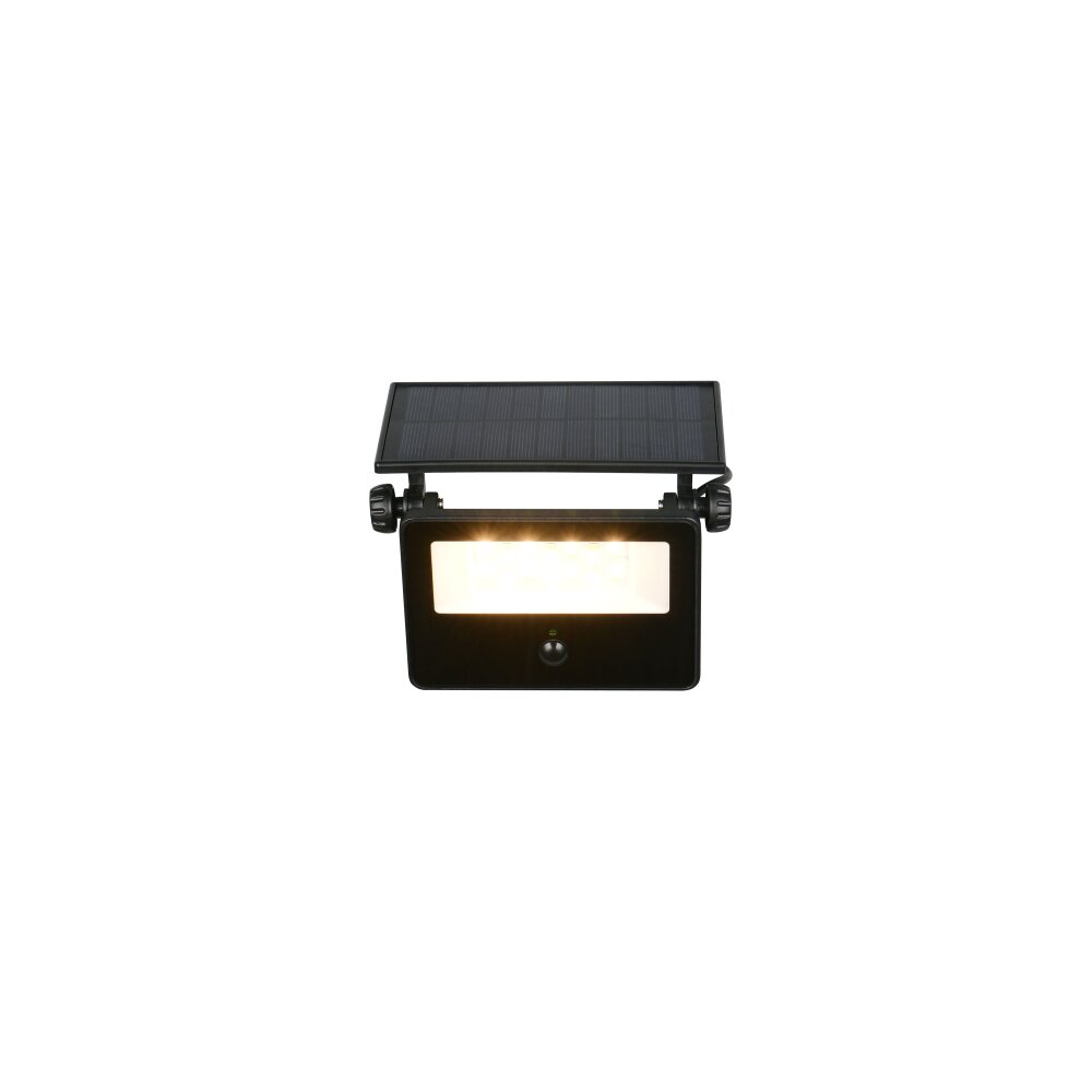 Illuminazione Reality Moura Applique LED Nero, 1-Luce, Sensori di movimento