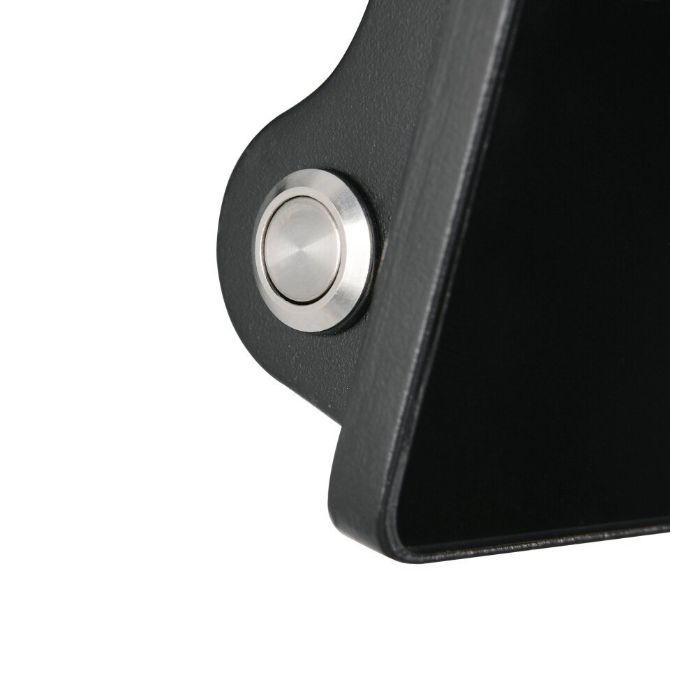 Illuminazione Reality Moura Applique LED Nero, 1-Luce, Sensori di movimento